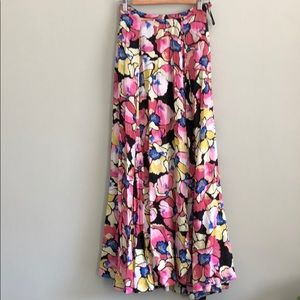 Floral Maxi Skirt - Pink Multi